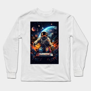 Astronaut playing in space Long Sleeve T-Shirt